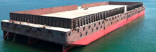 13800 T Non-self-propelled deck barge For Sale