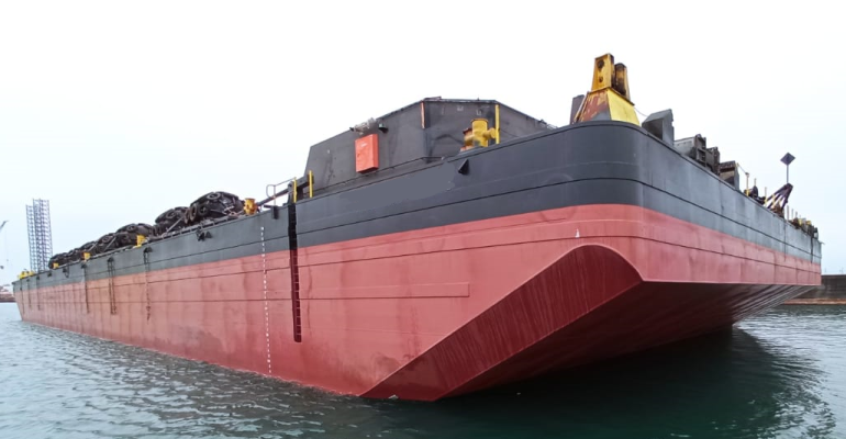 330 FT Non-self-propelled deck barge For Sale
