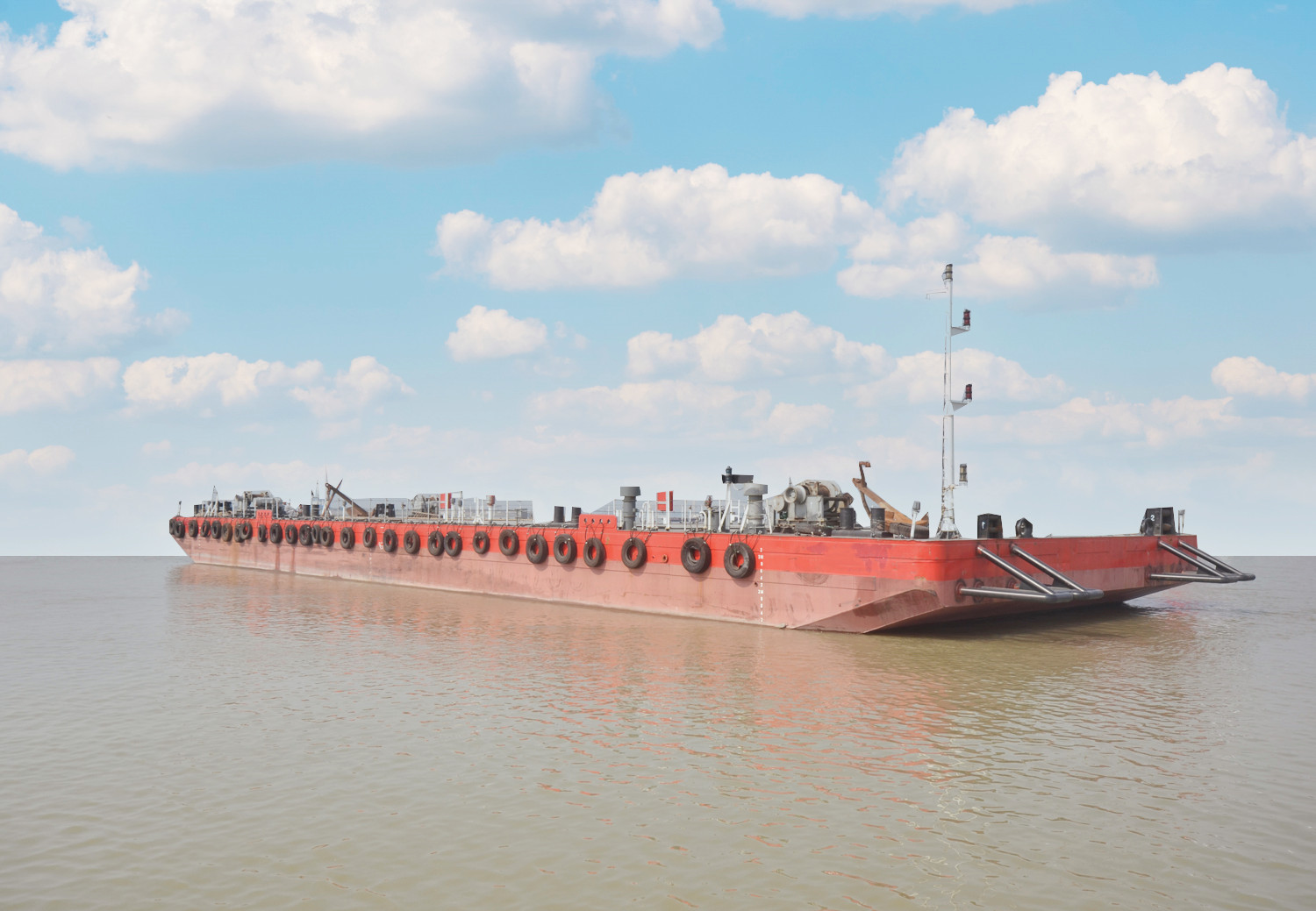 2076 T Non-self-propelled deck barge For Sale