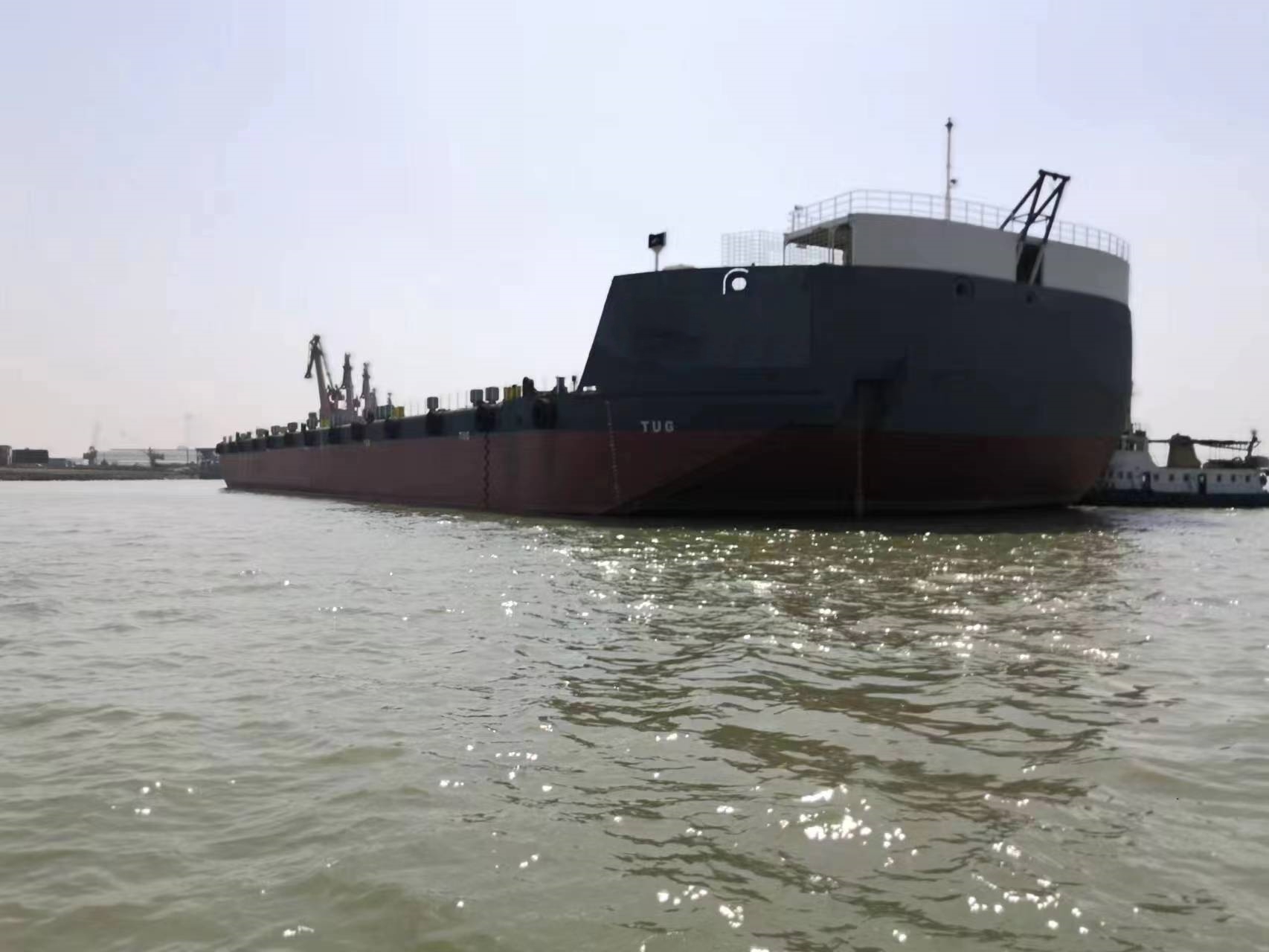 370 FT Non-self-propelled deck barge For Sale