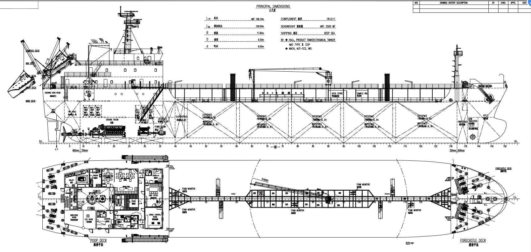 5500 T Chemical Tanker For Sale