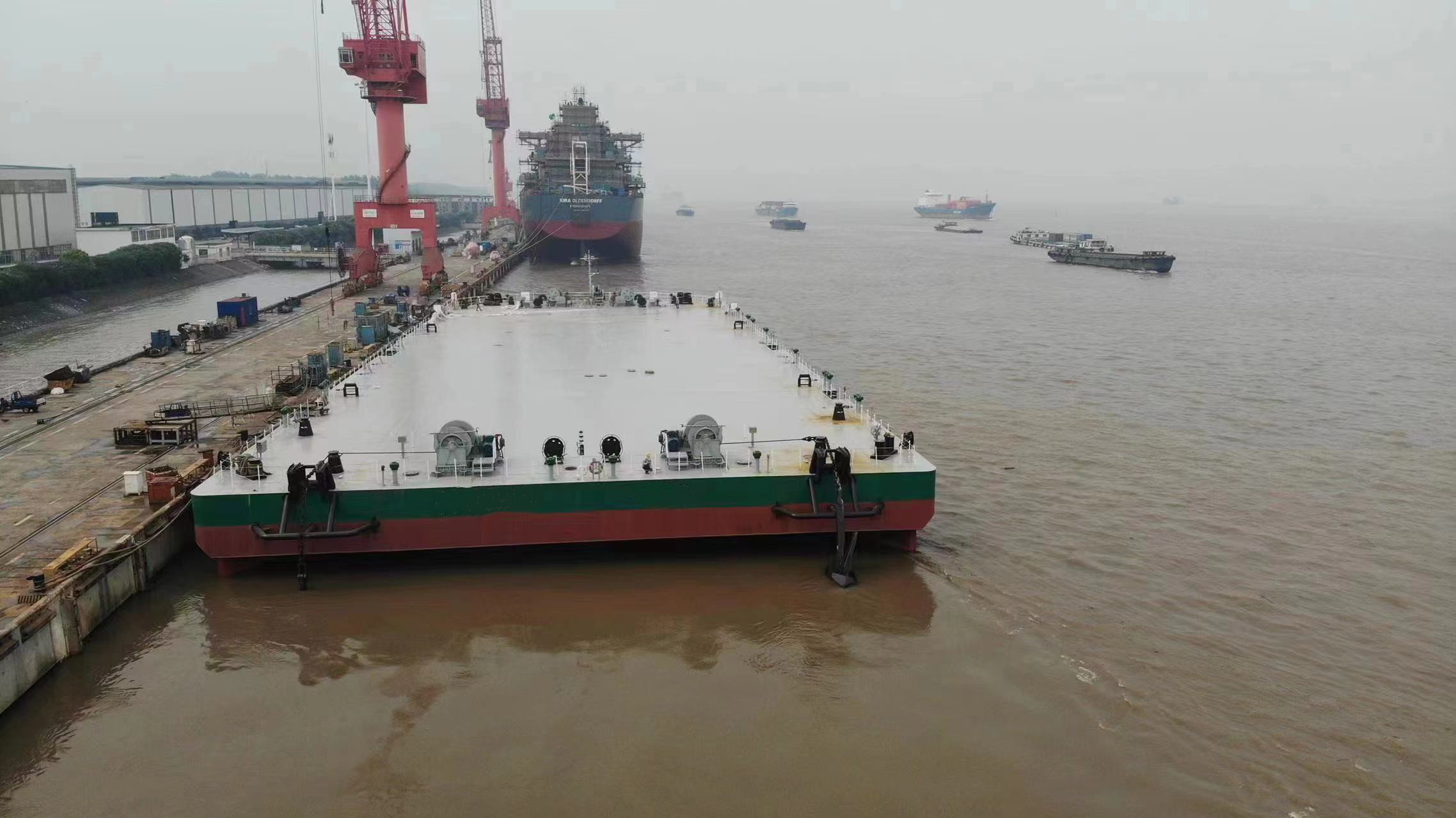 310 FT Non-self-propelled deck barge For Sale