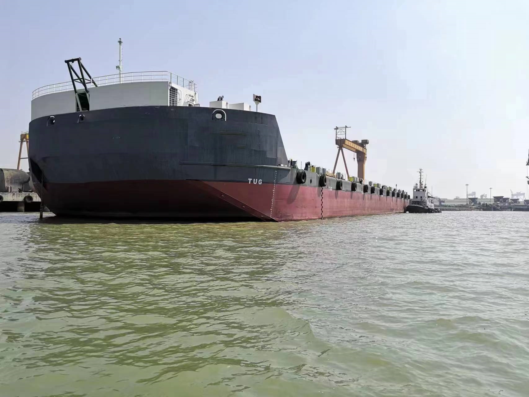 370 FT Non-self-propelled deck barge For Sale