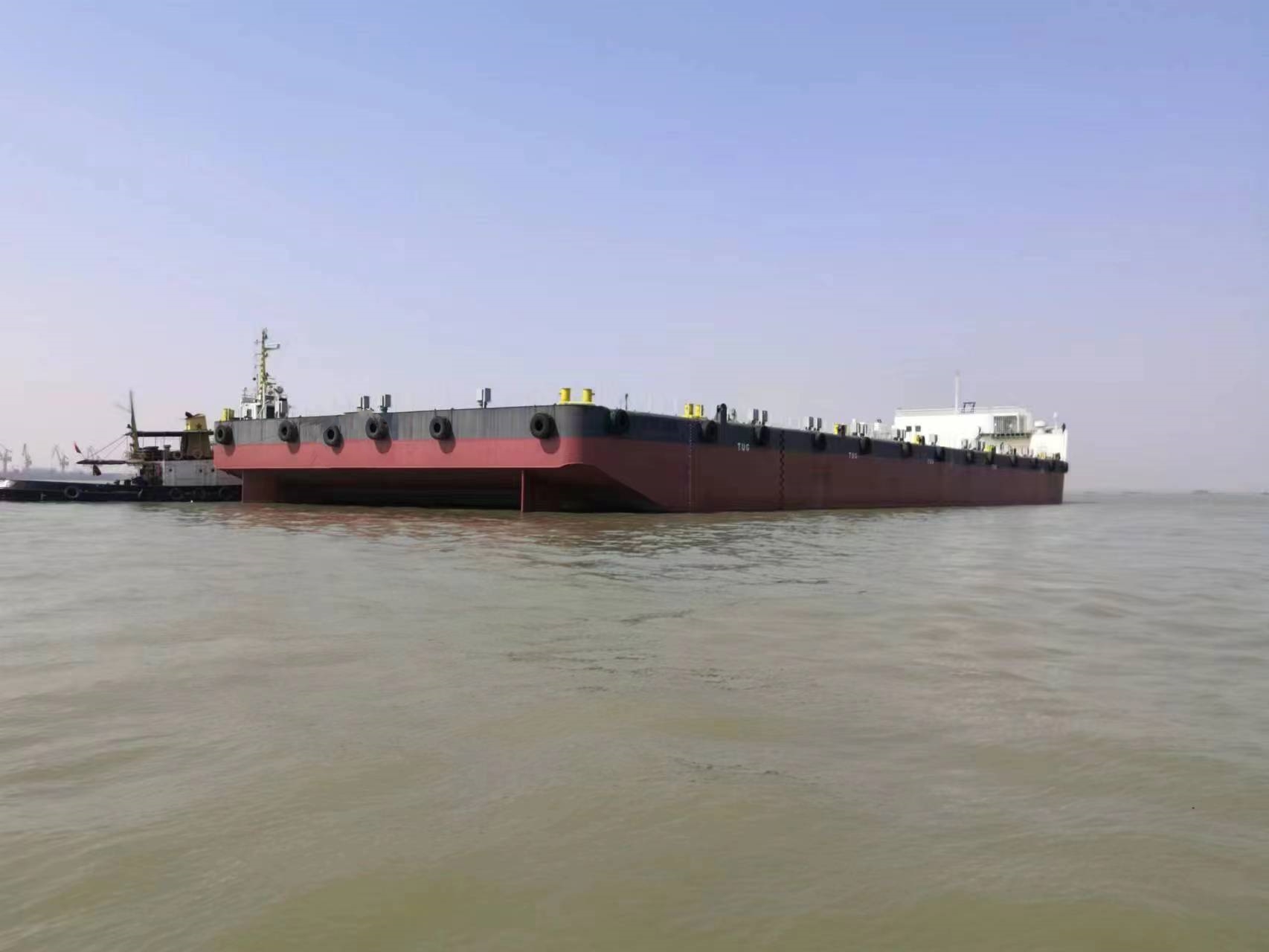 370 FT Non-self-propelled deck barge For Sale