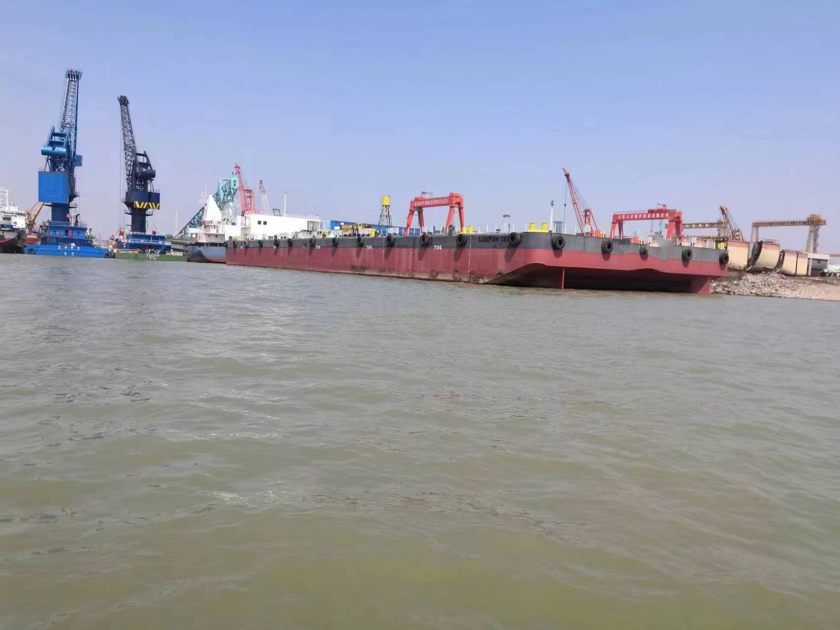 370 FT Non-self-propelled deck barge For Sale